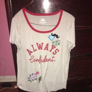 Always confident justice short sleeve T-shirt